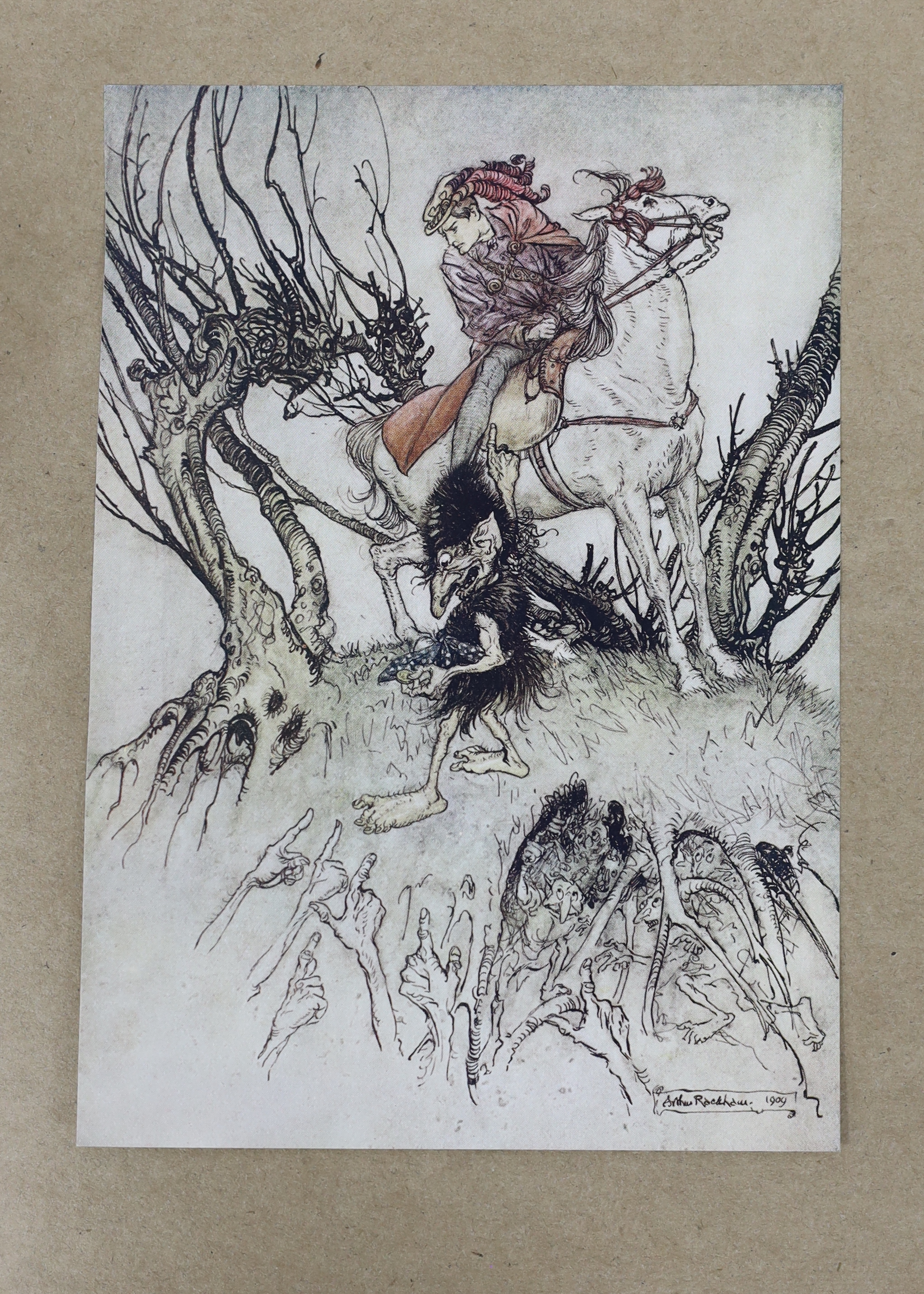 Rackham, Arthur (illustrator) - Fouque, Heinrich Karl de la Motte - Undine, one of 1000, signed by Arthur Rackham